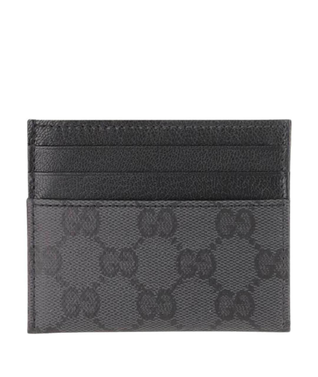 GUCCI Черный кожаный кардхолдер, фото 1