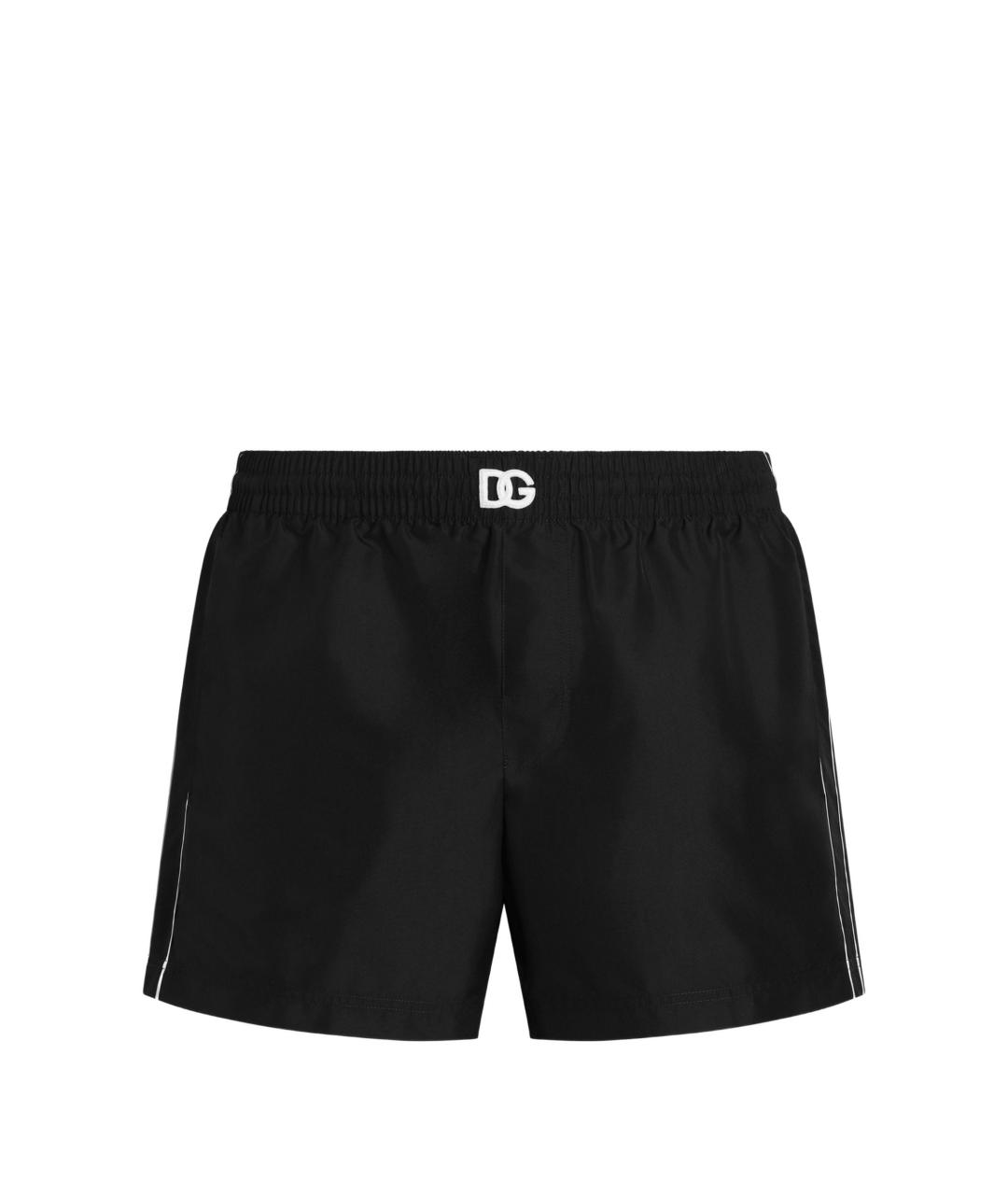 DOLCE&GABBANA Черные полиэстеровые шорты, фото 1