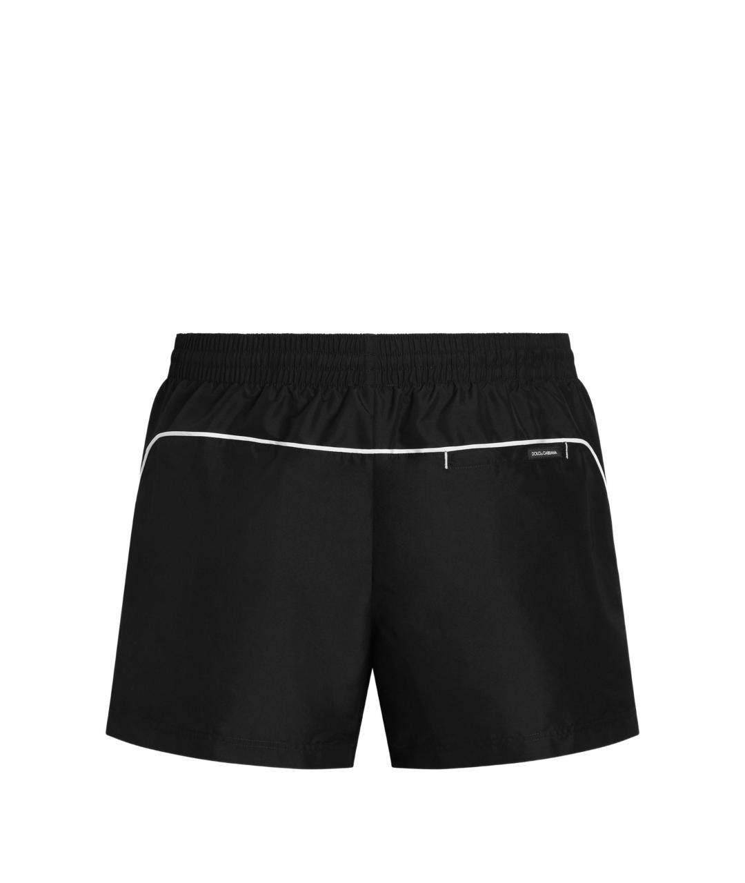 DOLCE&GABBANA Черные полиэстеровые шорты, фото 2