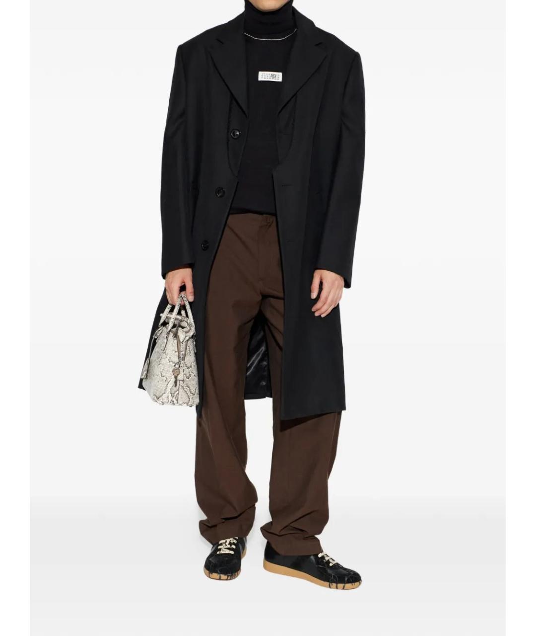 MM6 MAISON MARGIELA Черная шерстяная водолазка, фото 2
