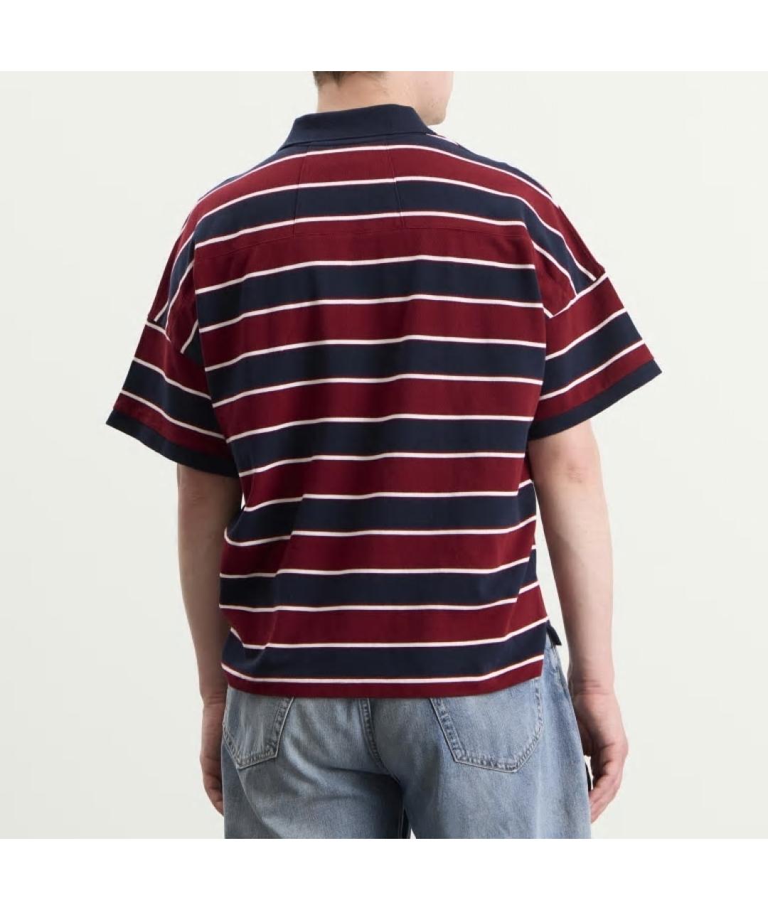 RHUDE Мульти хлопковое поло с коротким рукавом, фото 3