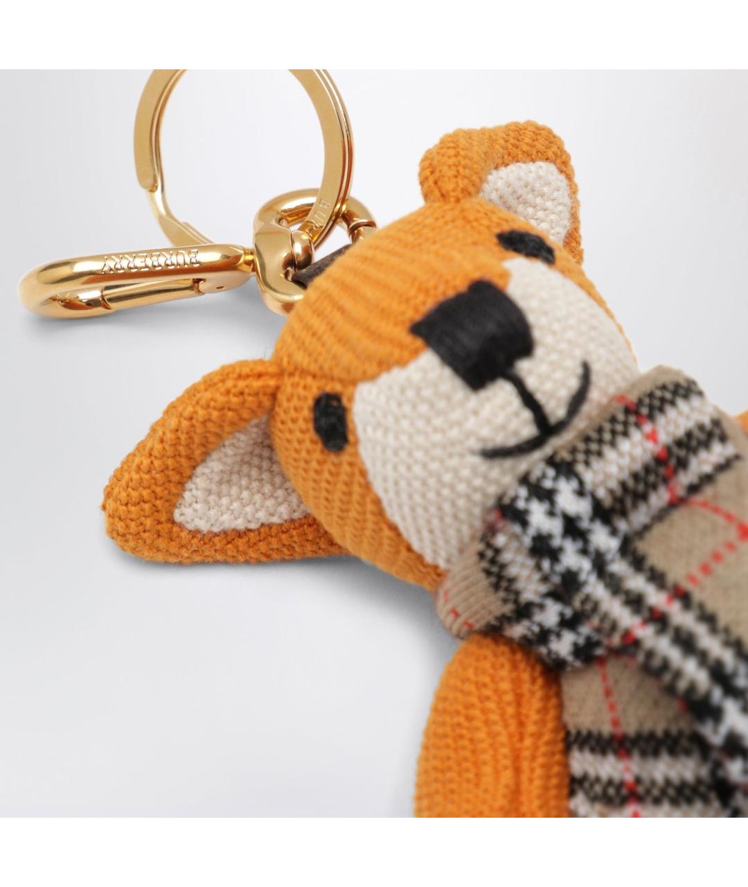 BURBERRY Оранжевый брелок, фото 3