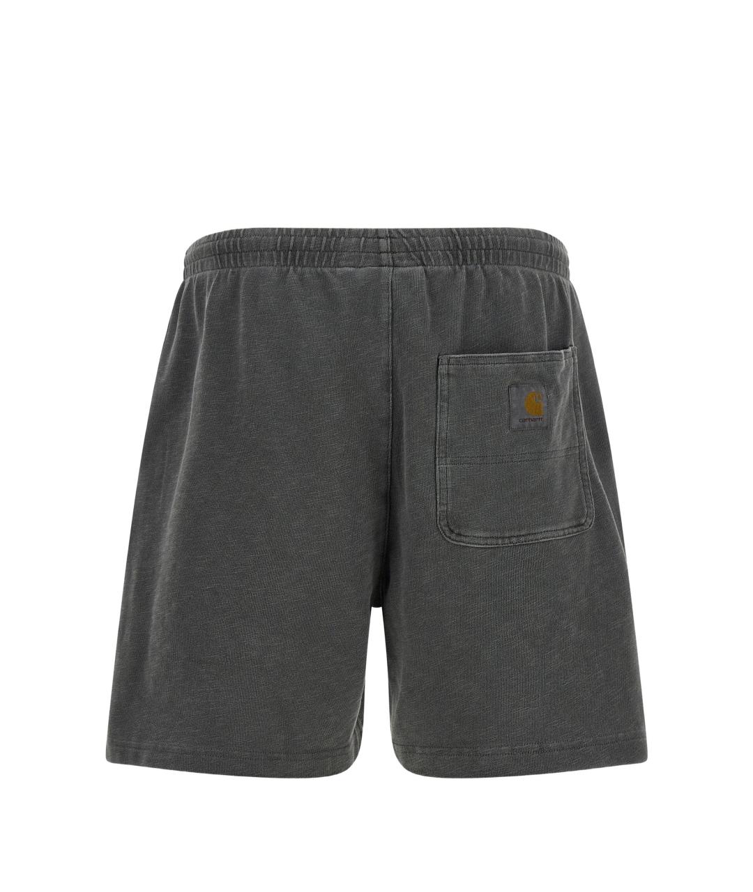 CARHARTT WIP Серые хлопковые шорты, фото 2