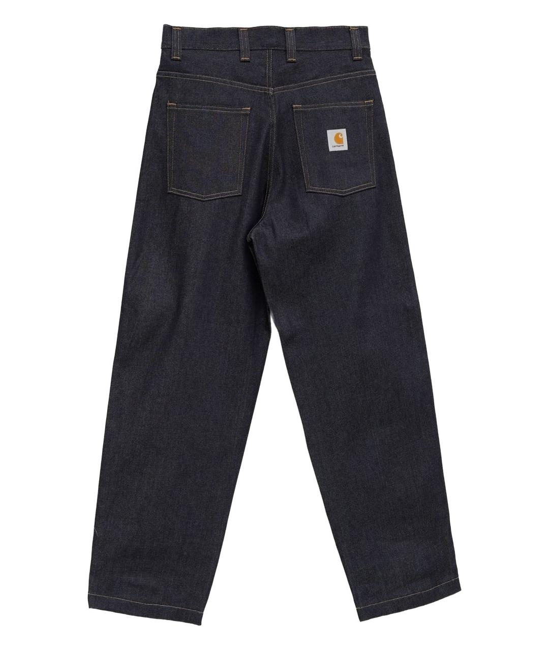 CARHARTT WIP Синие хлопковые прямые джинсы, фото 2