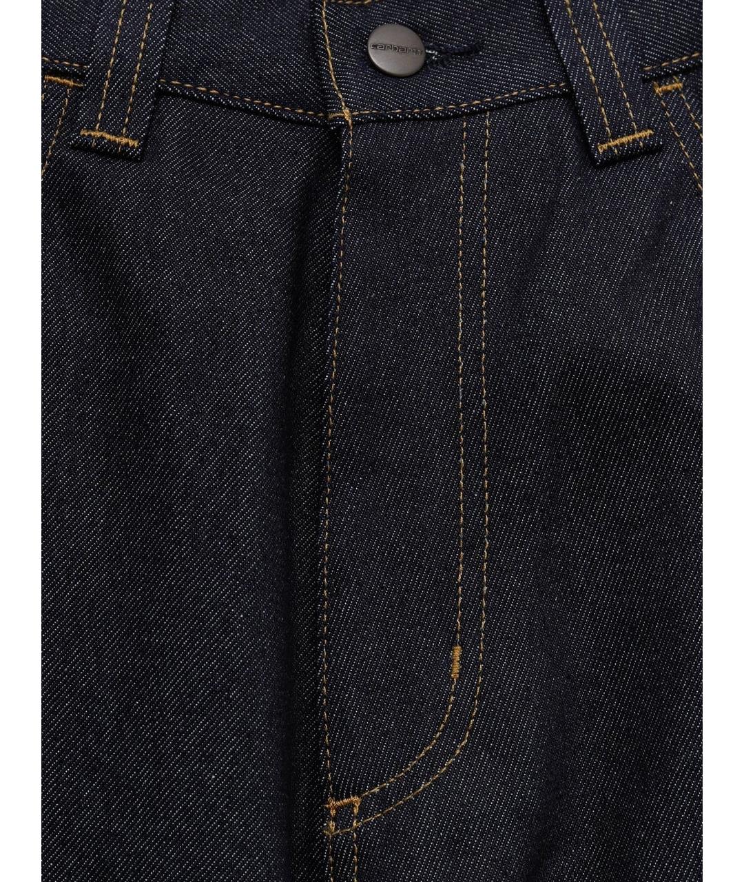 CARHARTT WIP Синие хлопковые прямые джинсы, фото 3