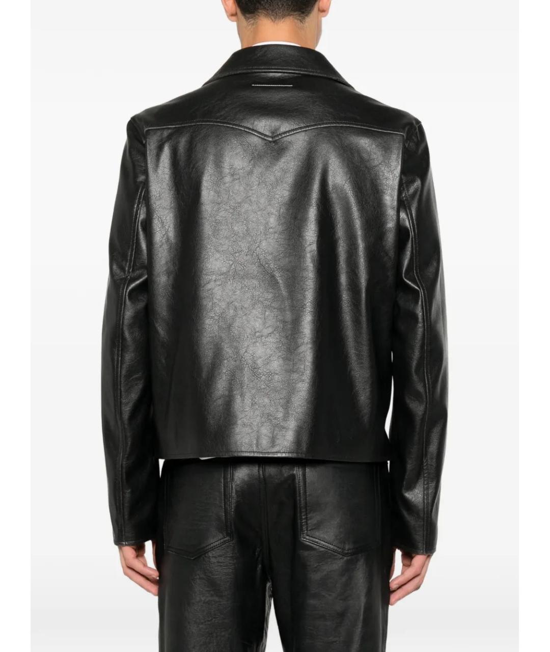 MM6 MAISON MARGIELA Черная полиэстеровая куртка, фото 5