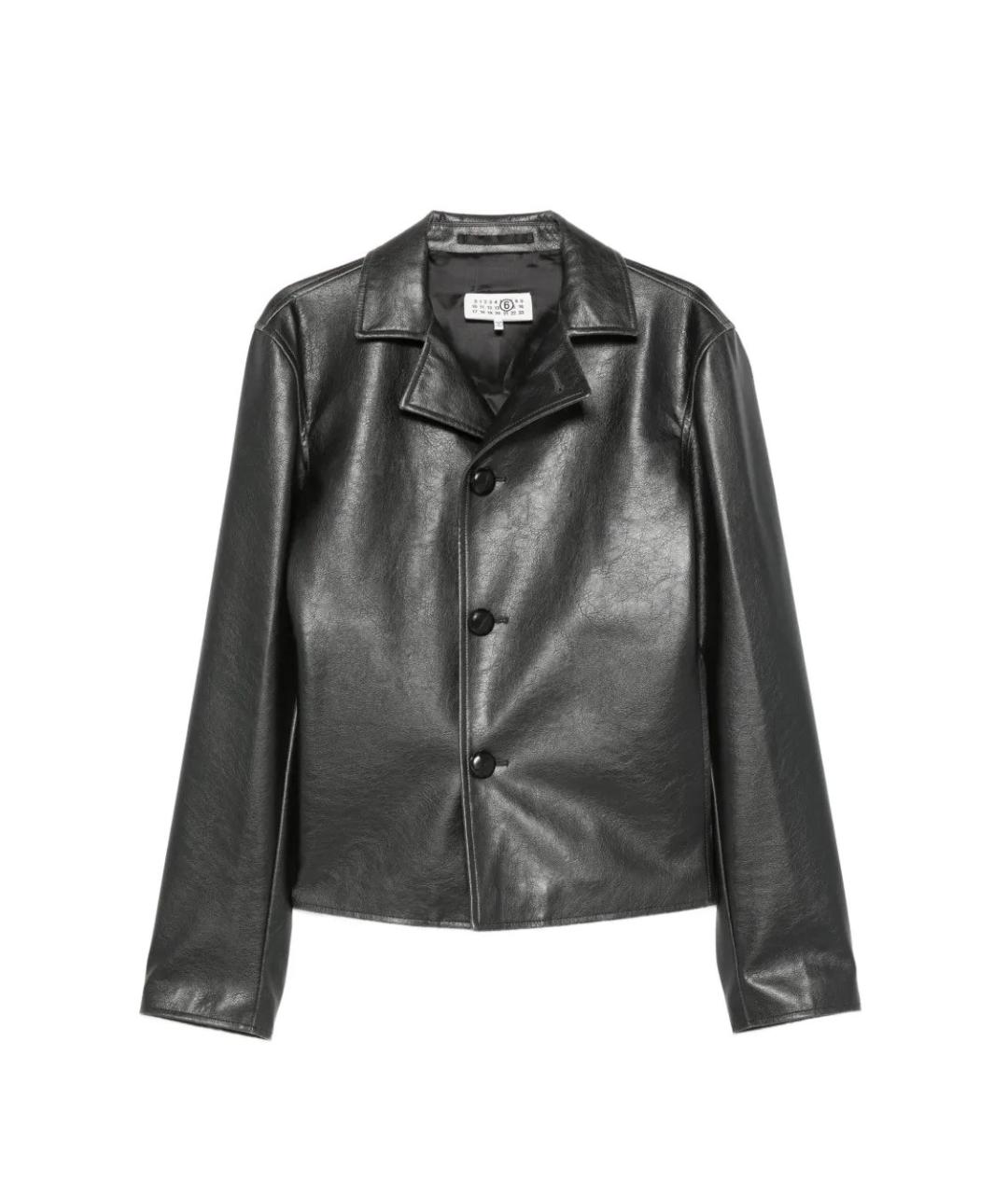 MM6 MAISON MARGIELA Черная полиэстеровая куртка, фото 2