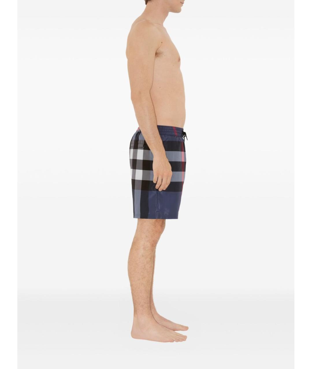 BURBERRY Мульти полиэстеровые шорты, фото 5