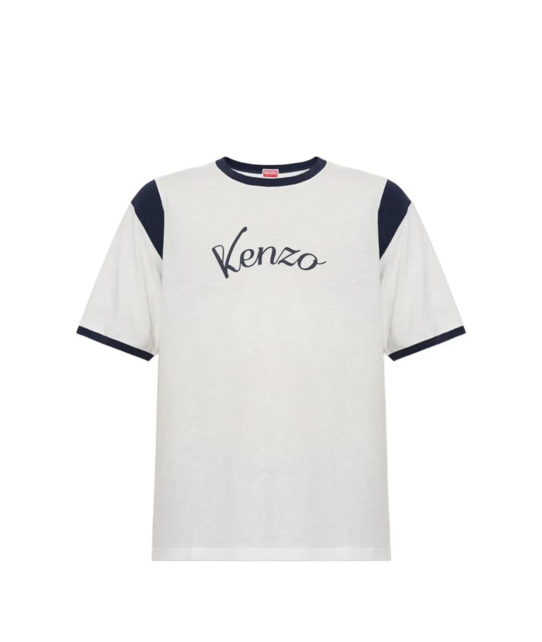 KENZO Белая хлопковая футболка, фото 1