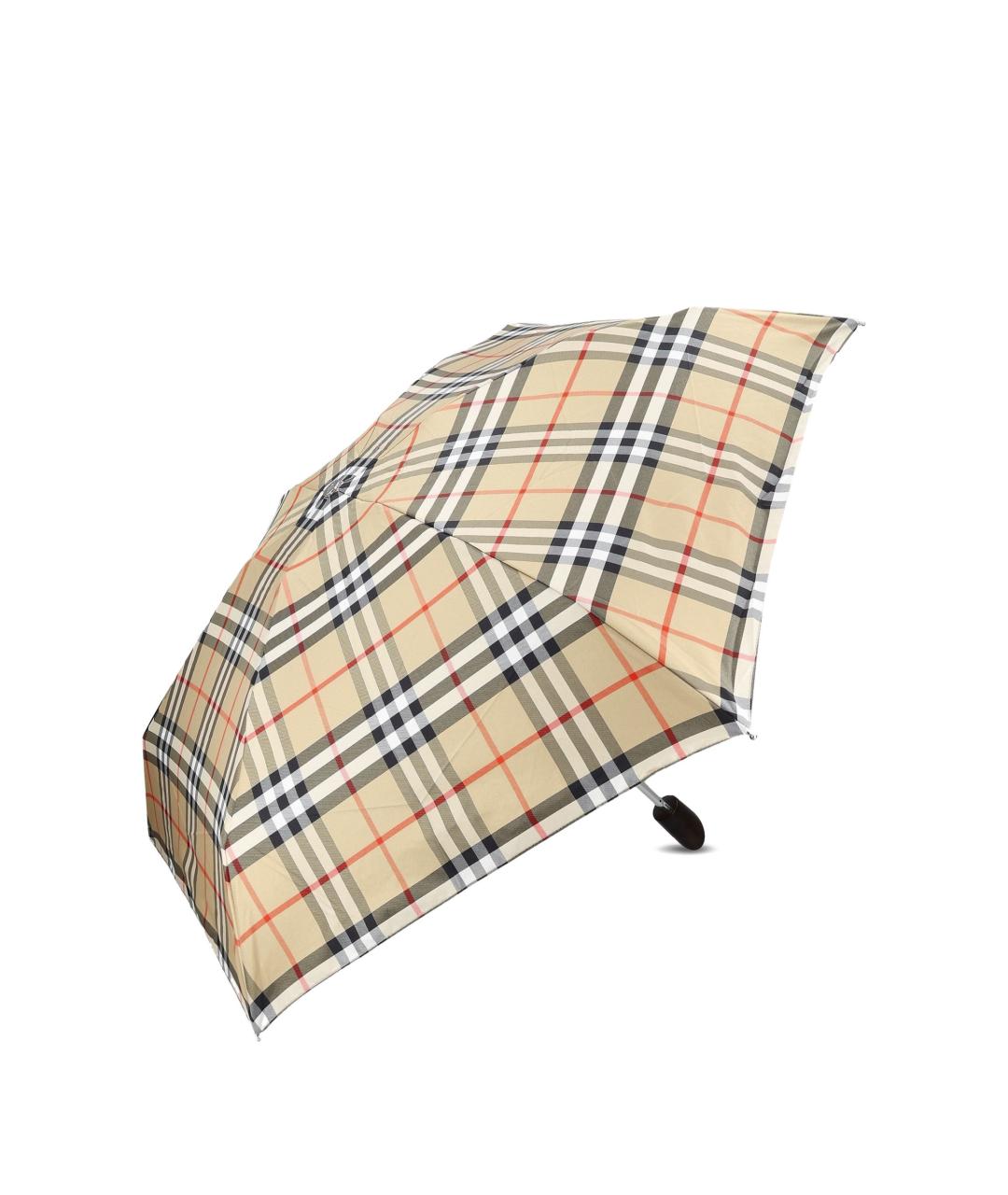 BURBERRY Бежевый зонт, фото 3