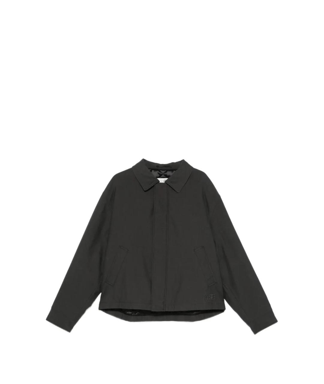 MM6 MAISON MARGIELA Антрацитовая шерстяная куртка, фото 1
