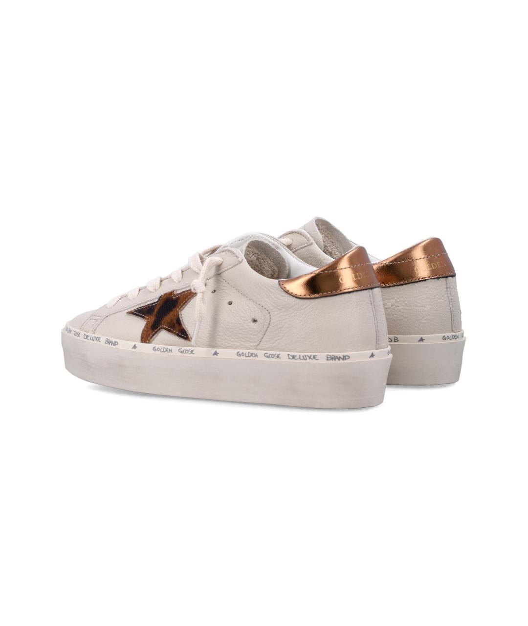 GOLDEN GOOSE Бежевые кожаные кеды, фото 4