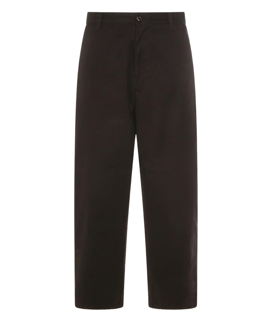 CARHARTT WIP Коричневые хлопковые повседневные брюки, фото 1