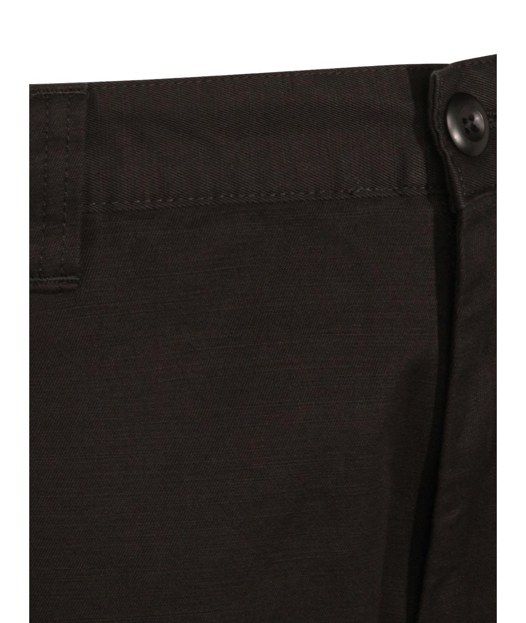 CARHARTT WIP Коричневые хлопковые повседневные брюки, фото 3
