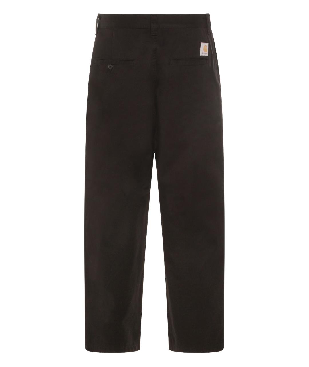 CARHARTT WIP Коричневые хлопковые повседневные брюки, фото 2