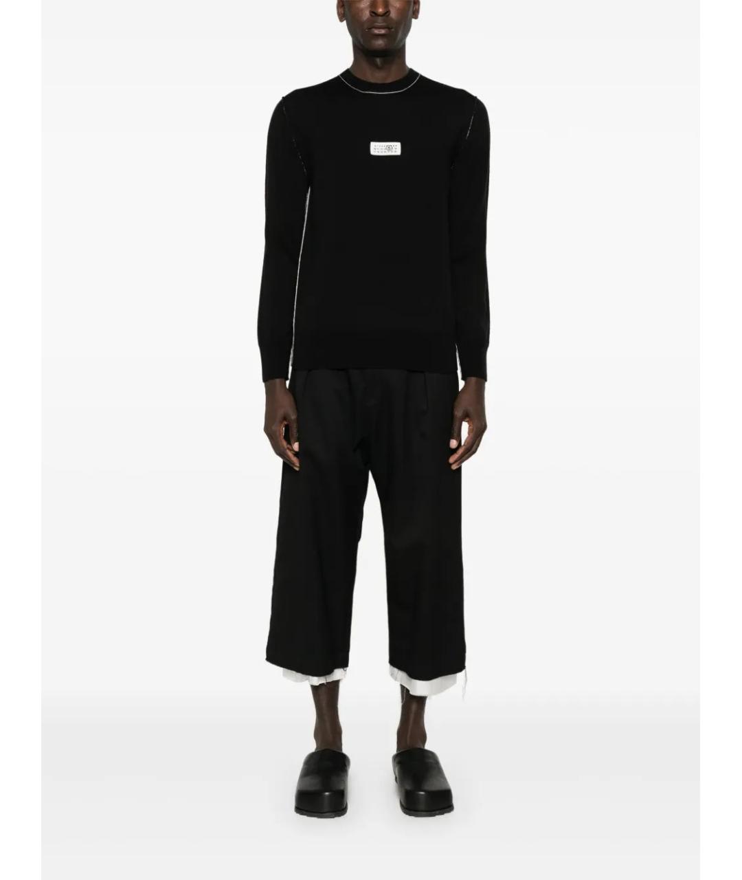 MM6 MAISON MARGIELA Черный шерстяной джемпер / свитер, фото 2