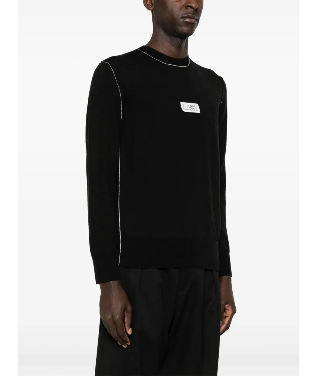 MM6 MAISON MARGIELA Черный шерстяной джемпер / свитер, фото 3