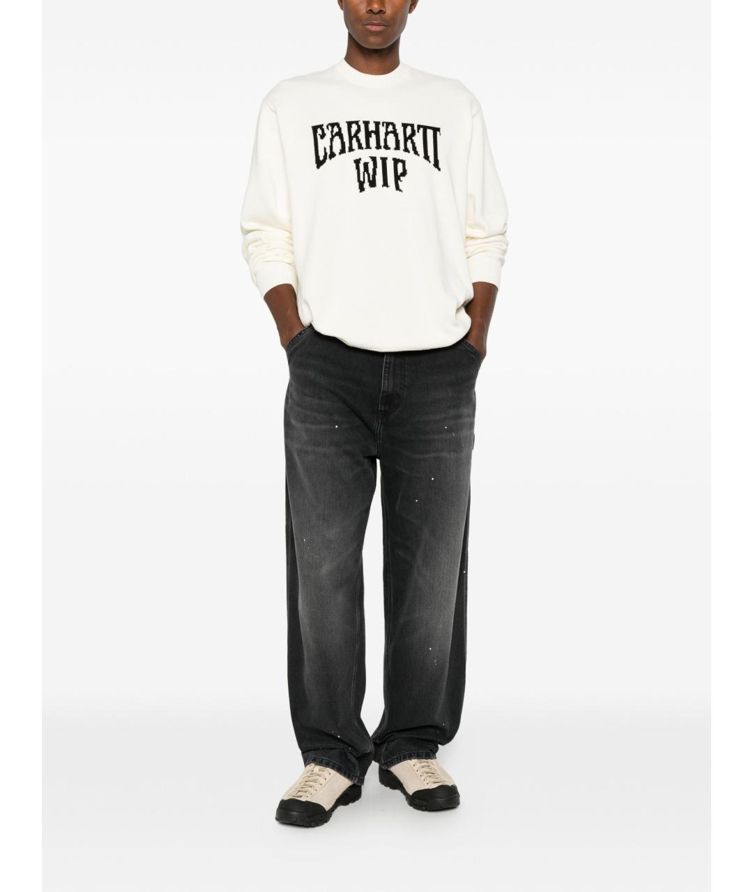 CARHARTT WIP Белый хлопковый джемпер / свитер, фото 3