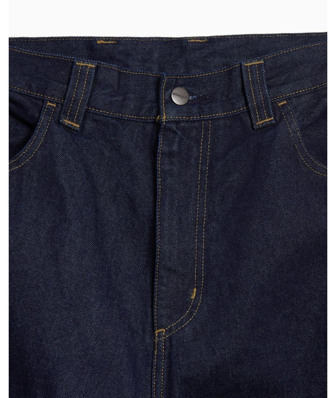 CARHARTT WIP Синие хлопковые прямые джинсы, фото 3