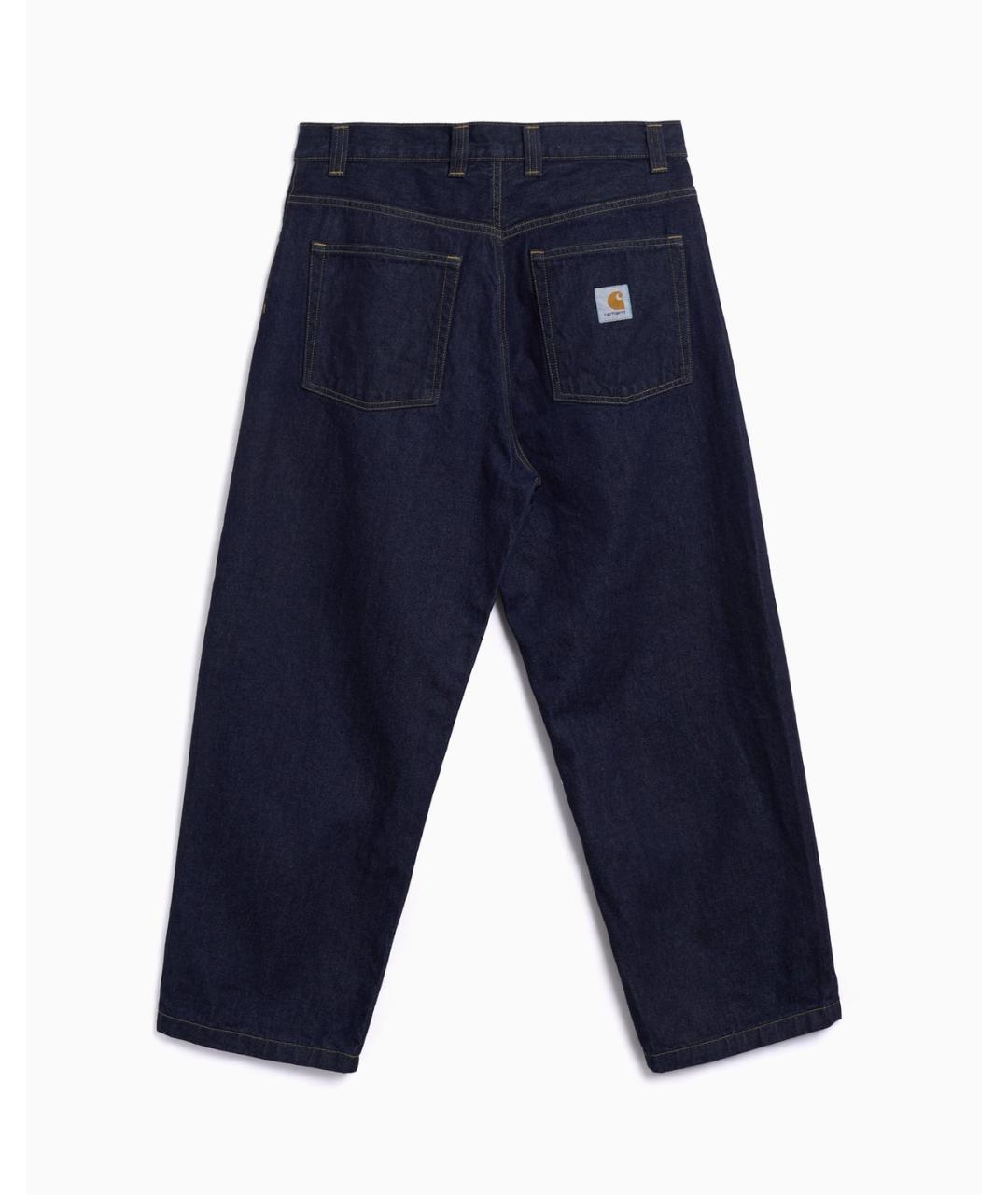 CARHARTT WIP Синие хлопковые прямые джинсы, фото 2