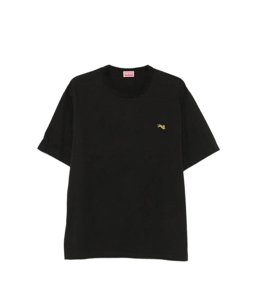KENZO Черная хлопковая футболка, фото 1