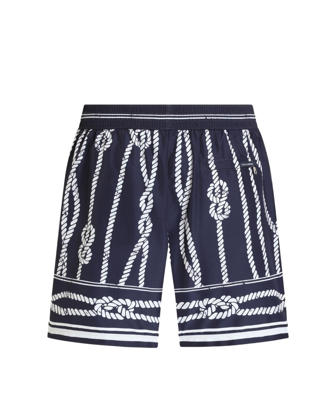 DOLCE&GABBANA Синие полиэстеровые плавки, фото 2
