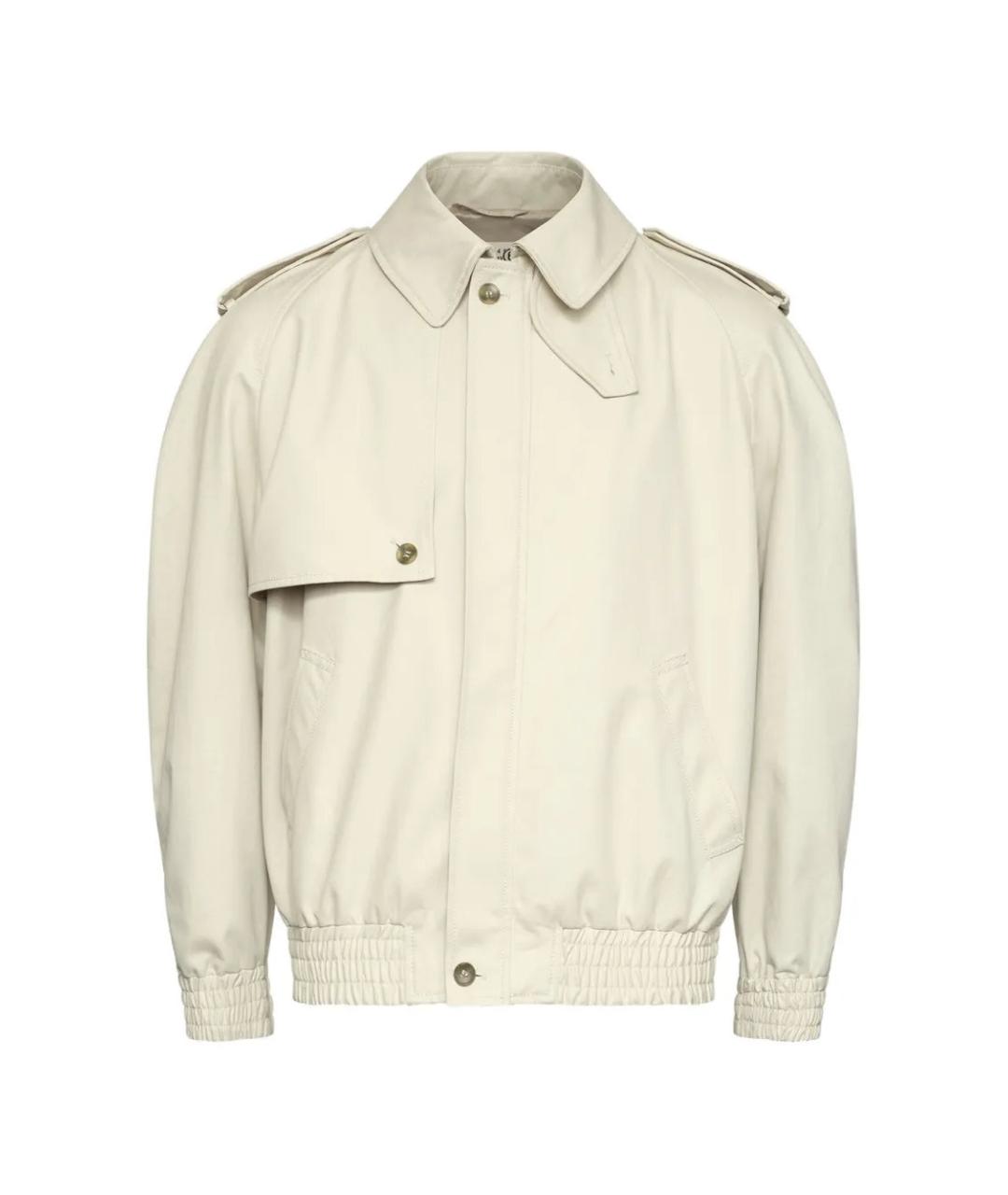 MM6 MAISON MARGIELA Бежевая хлопковая куртка, фото 1