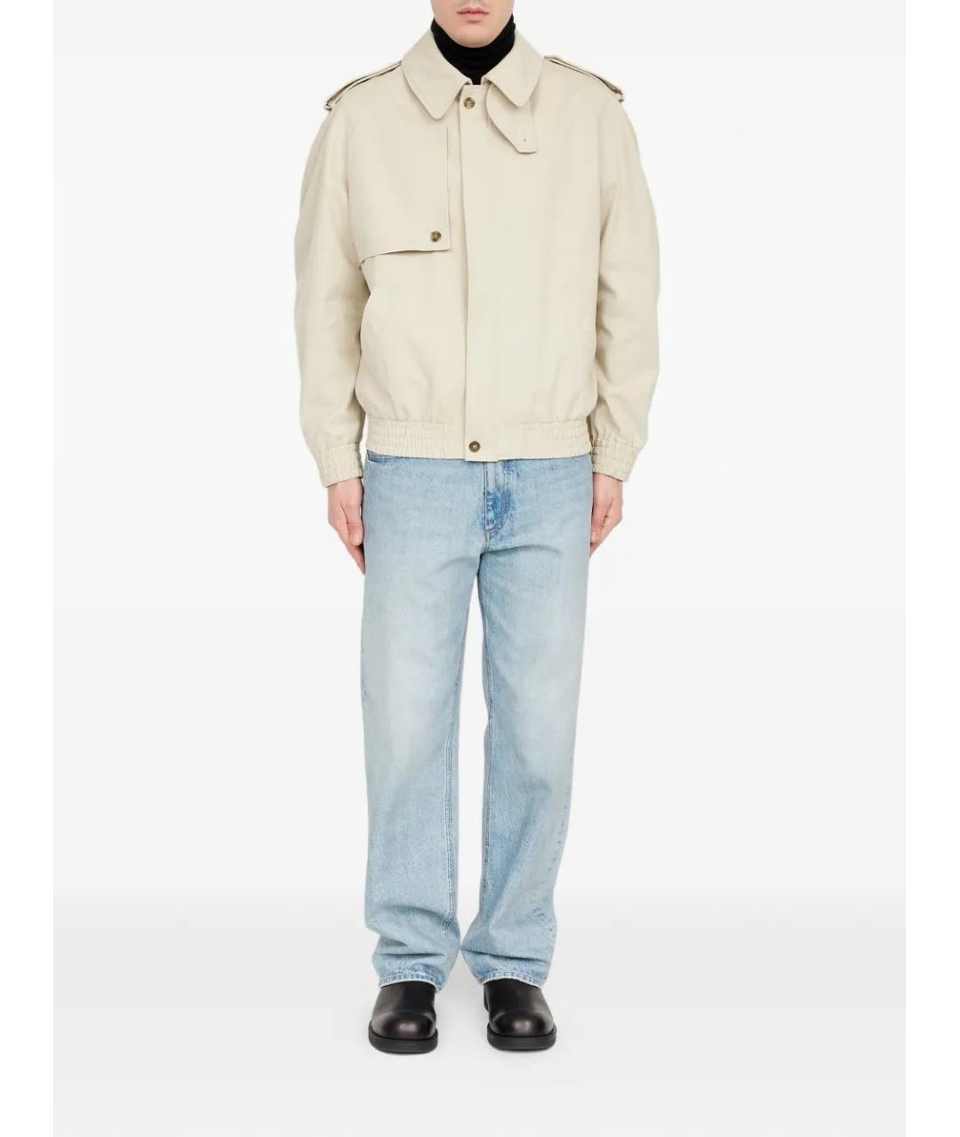 MM6 MAISON MARGIELA Бежевая хлопковая куртка, фото 2