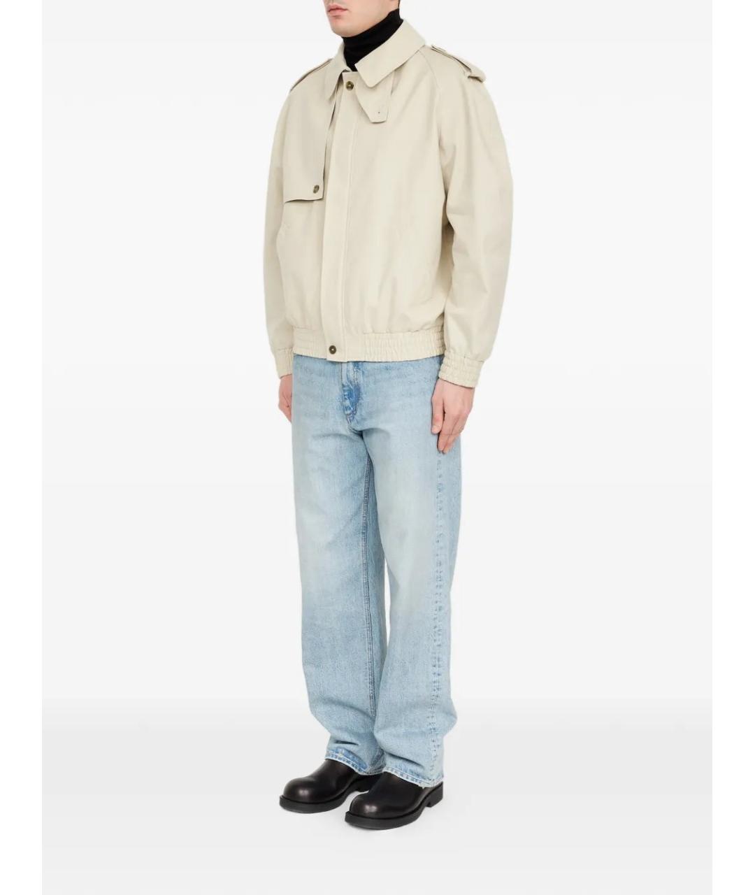 MM6 MAISON MARGIELA Бежевая хлопковая куртка, фото 3