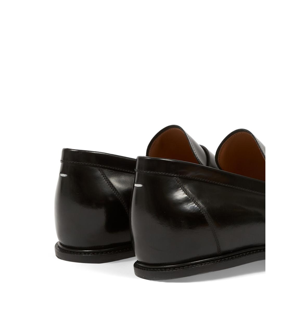 MAISON MARGIELA Черные кожаные лоферы, фото 5