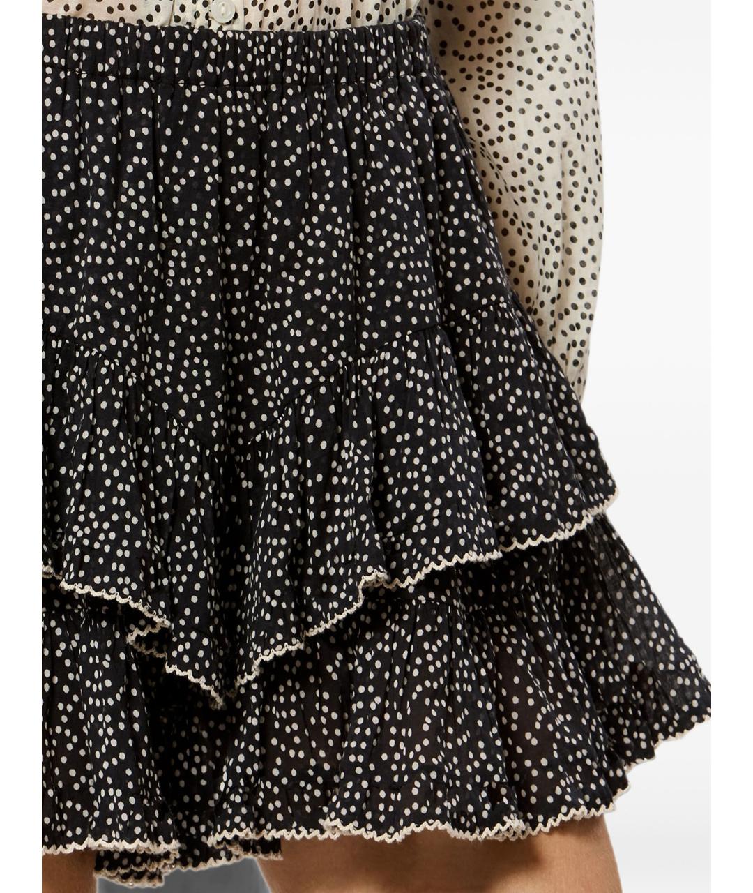 ISABEL MARANT Черная полиэстеровая юбка-шорты, фото 2