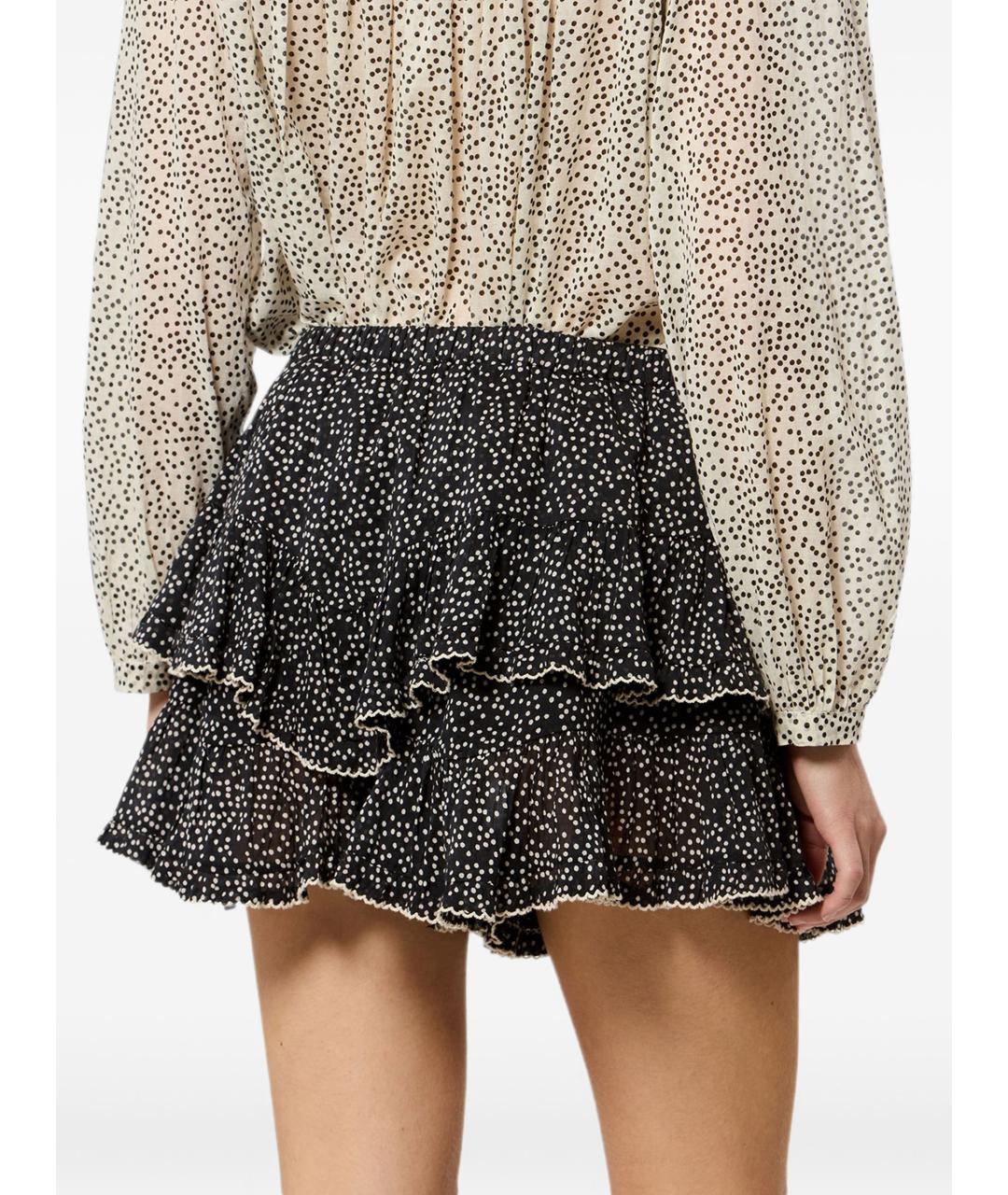 ISABEL MARANT Черная полиэстеровая юбка-шорты, фото 4