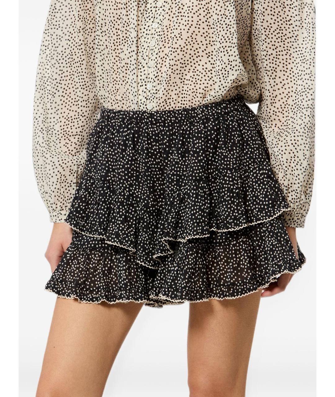ISABEL MARANT Черная полиэстеровая юбка-шорты, фото 5