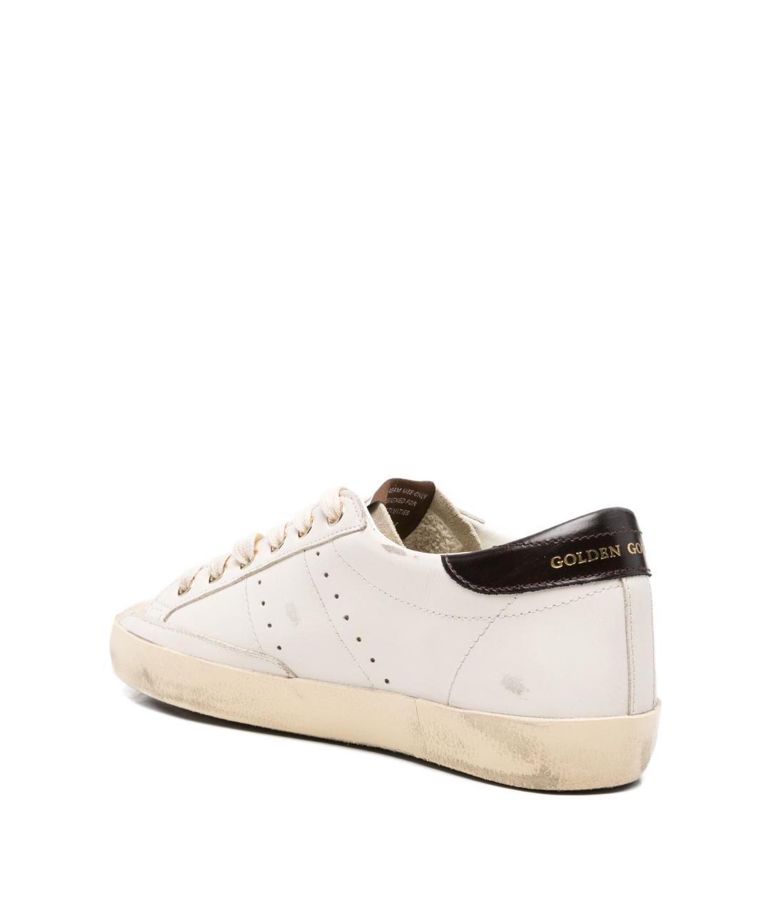 GOLDEN GOOSE Белые кожаные кеды, фото 4
