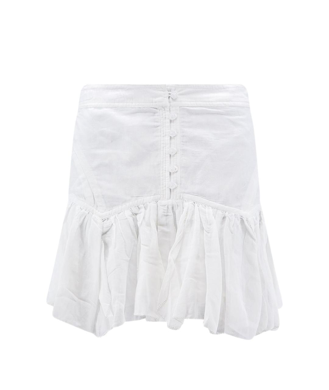 ISABEL MARANT Белая хлопковая юбка мини, фото 1