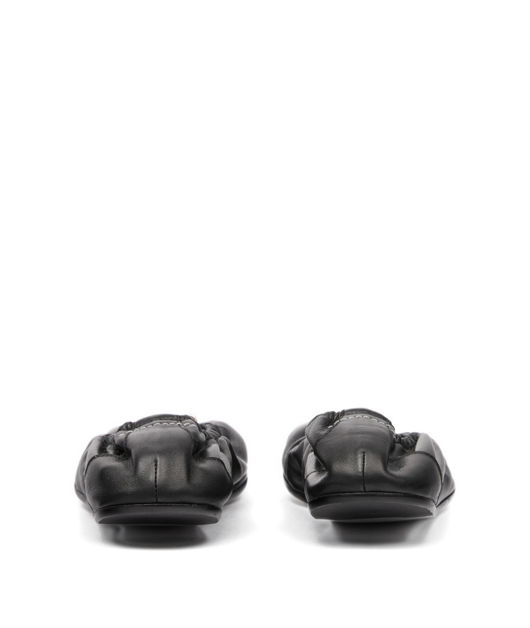 MM6 MAISON MARGIELA Черные кожаные балетки, фото 5