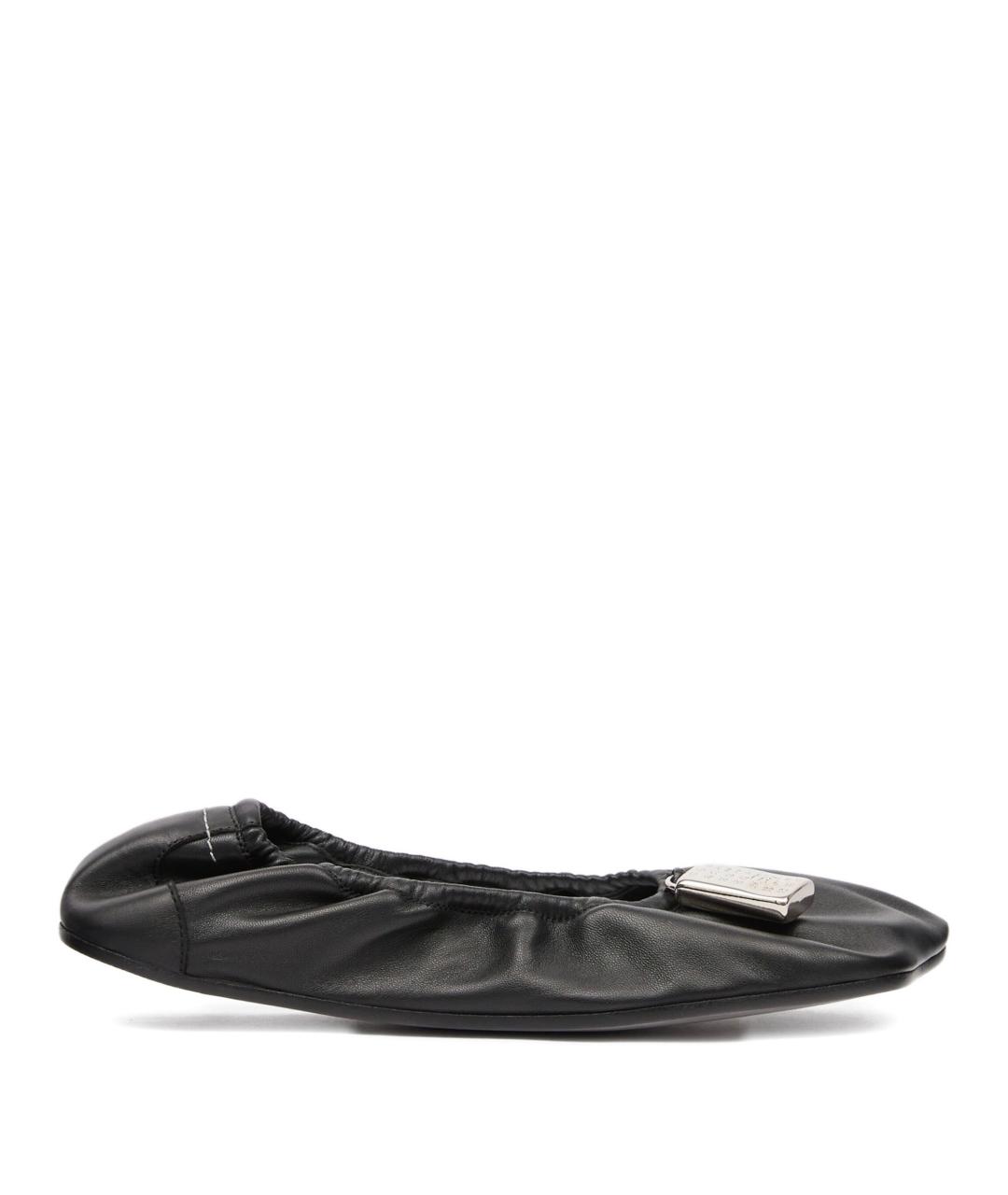 MM6 MAISON MARGIELA Черные кожаные балетки, фото 1