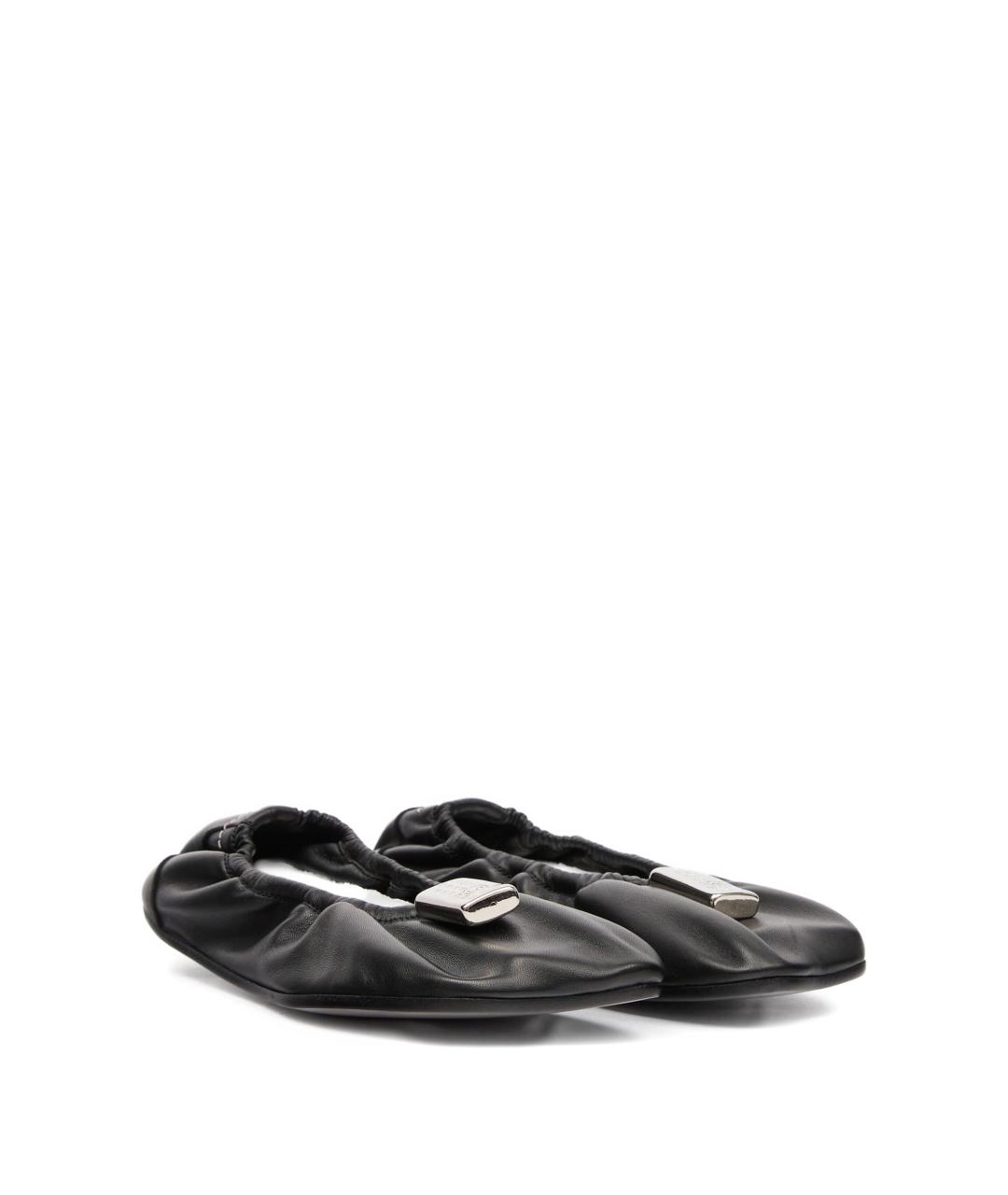 MM6 MAISON MARGIELA Черные кожаные балетки, фото 2
