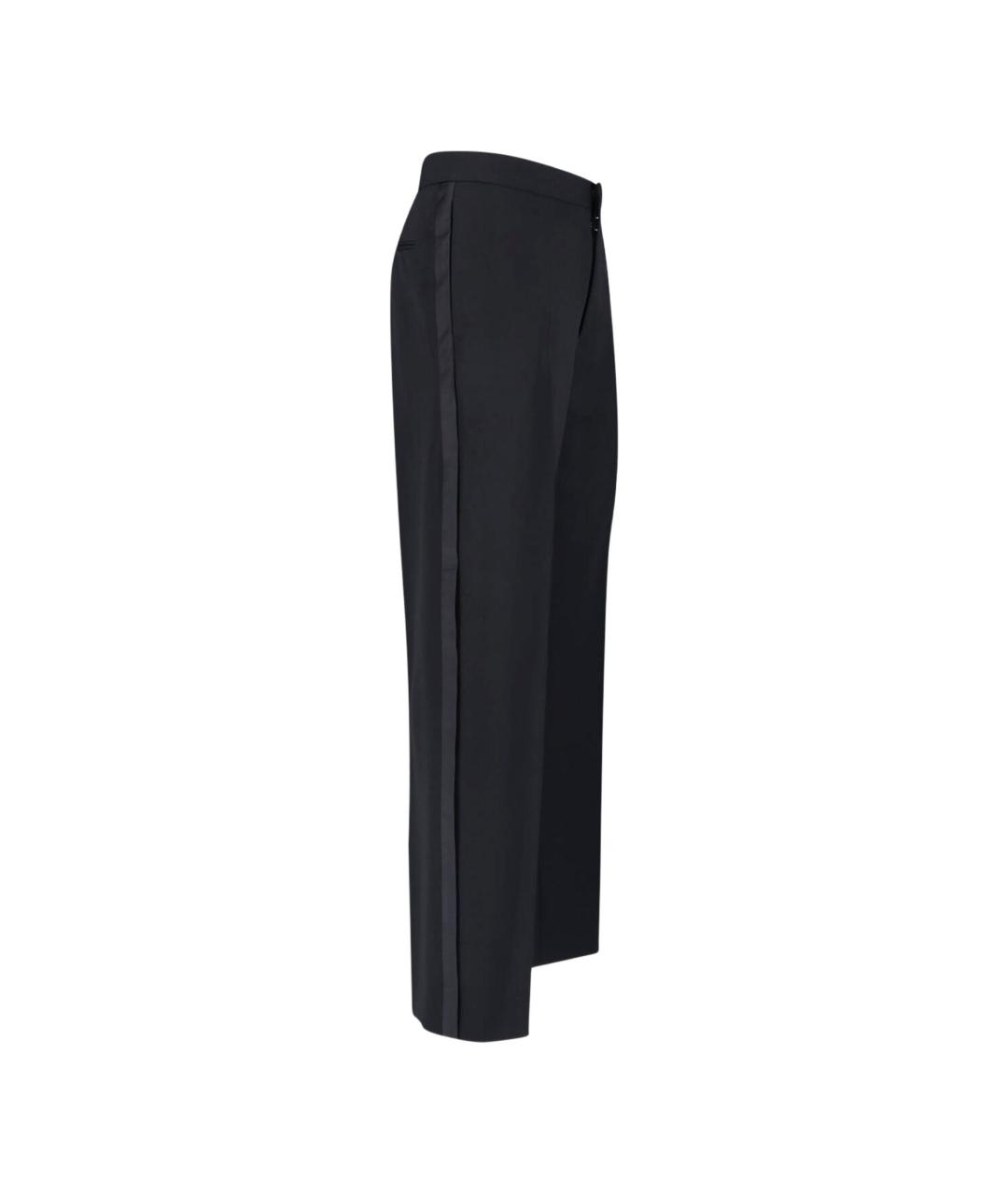 MAISON MARGIELA Черные хлопковые повседневные брюки, фото 4