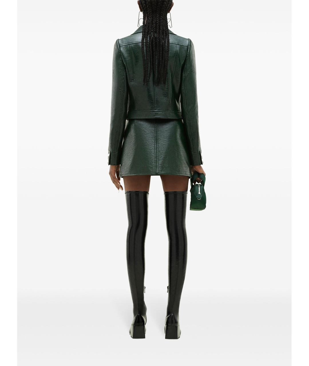 COURREGES Зеленая хлопковая куртка, фото 2