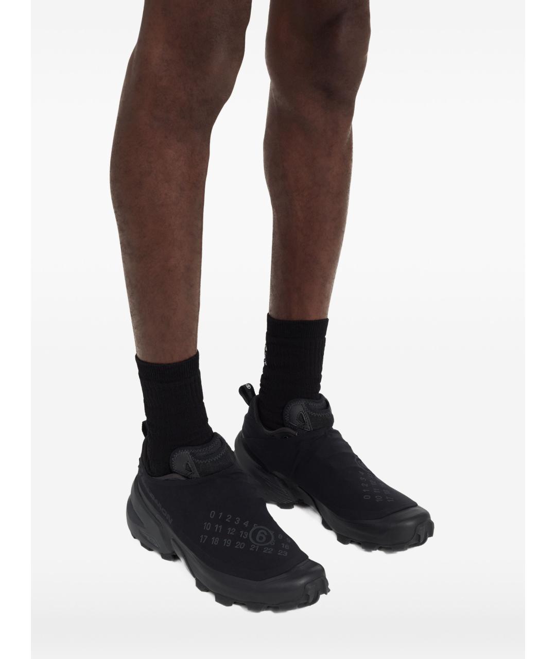 MM6 MAISON MARGIELA Черные синтетические кроссовки, фото 4