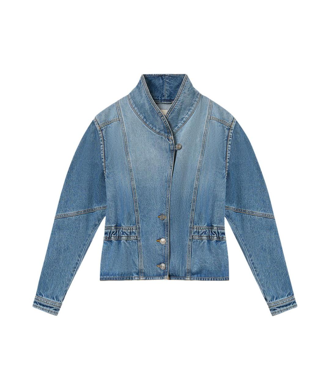 ISABEL MARANT Голубая хлопковая куртка, фото 1
