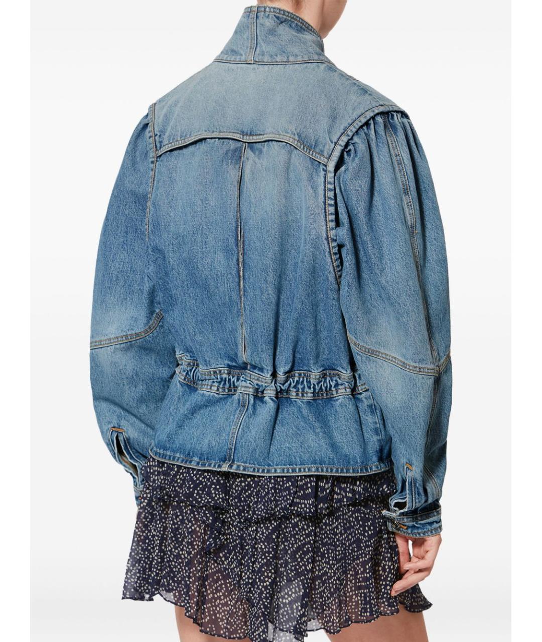 ISABEL MARANT Голубая хлопковая куртка, фото 4