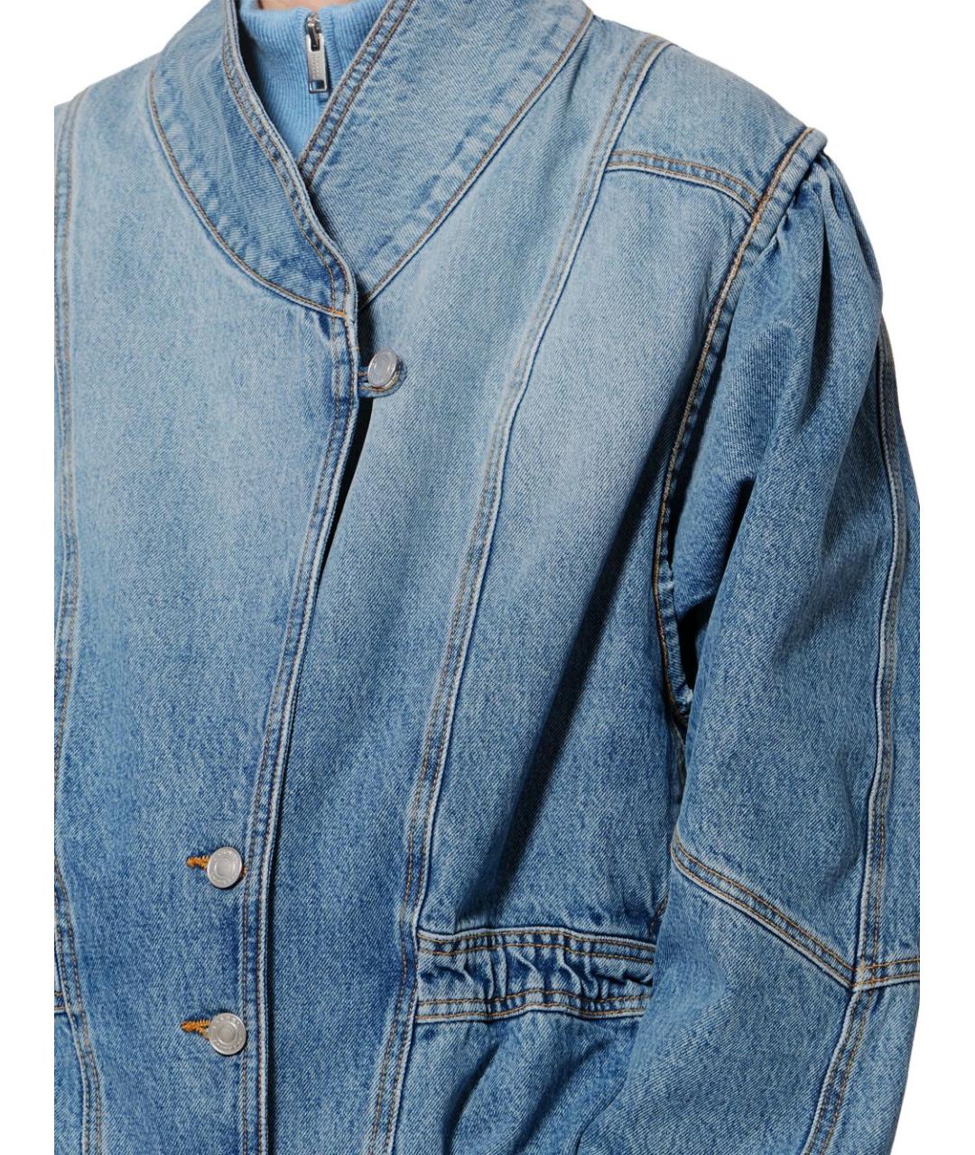 ISABEL MARANT Голубая хлопковая куртка, фото 3