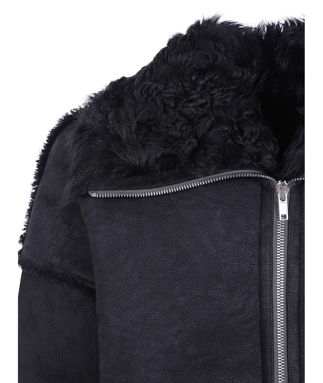 RICK OWENS Черная замшевая куртка, фото 3