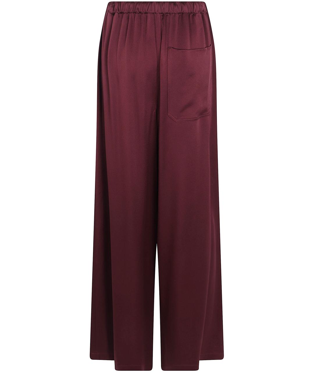 ANN DEMEULEMEESTER Красные вискозные прямые брюки, фото 2