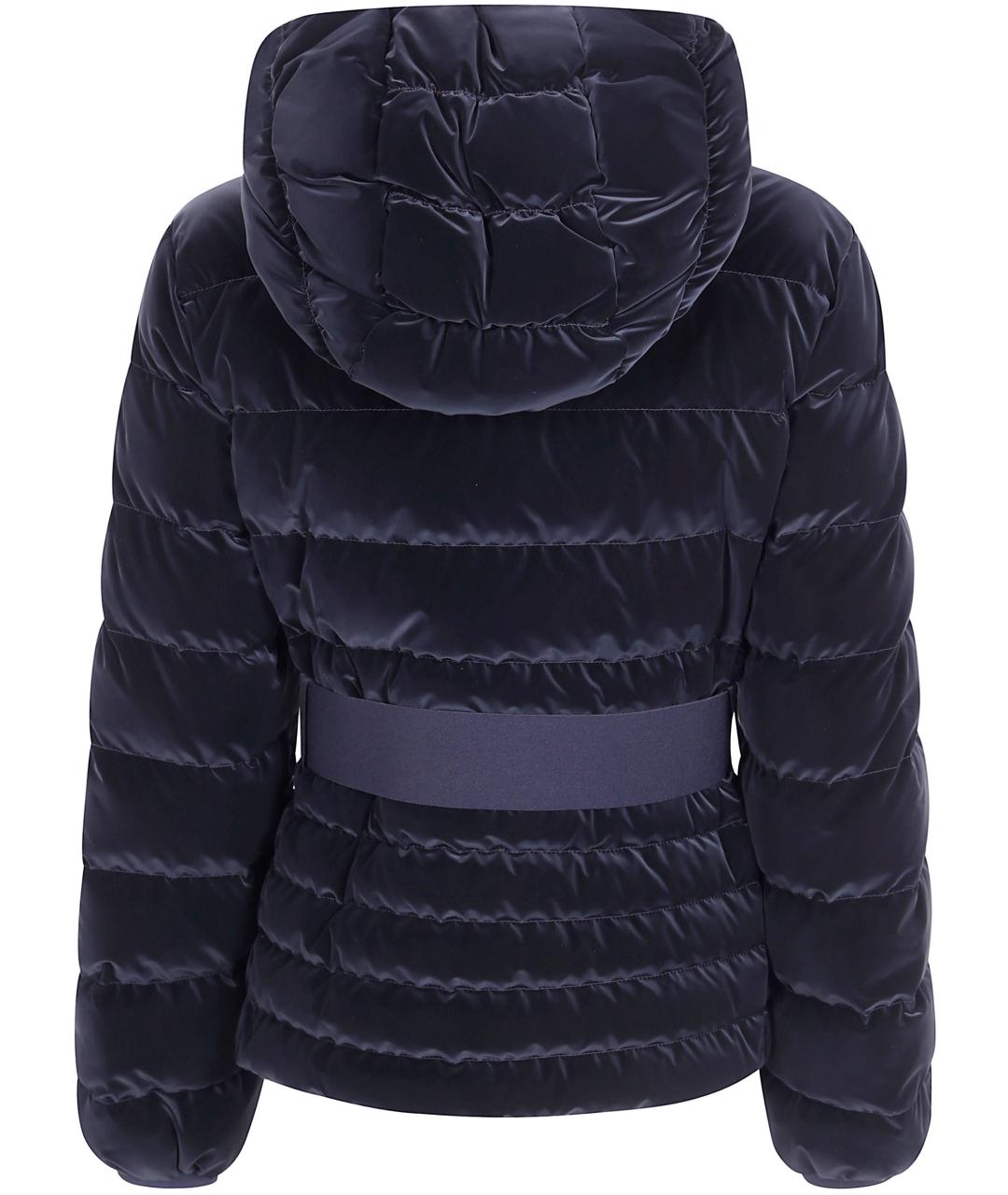 MONCLER Черный полиэстеровый пуховик, фото 2