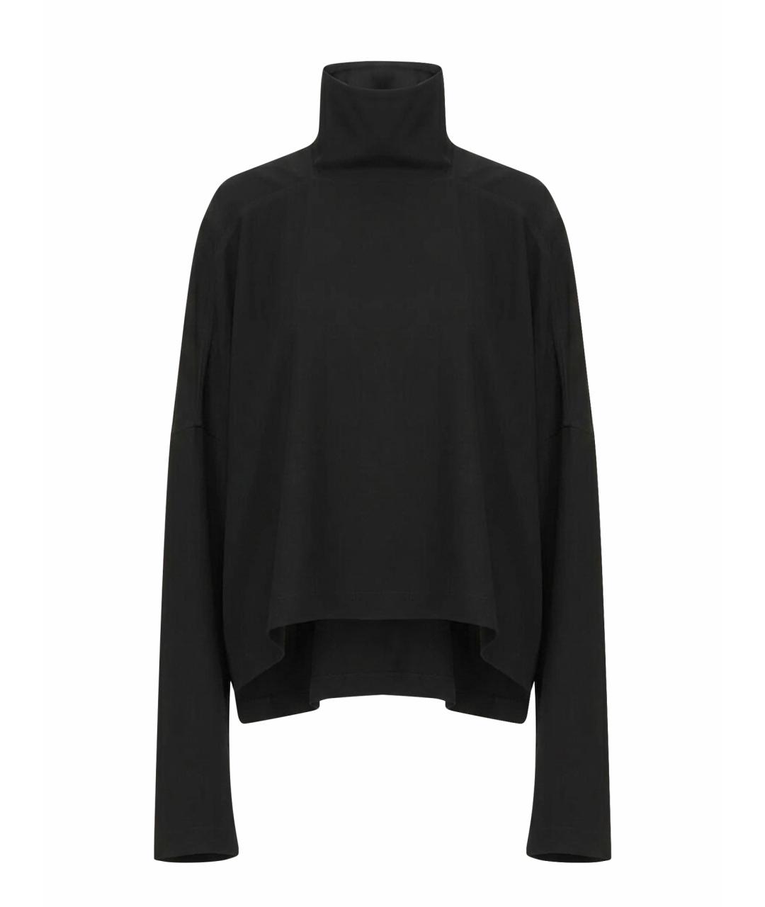 RICK OWENS Черный вискозный джемпер / свитер, фото 1