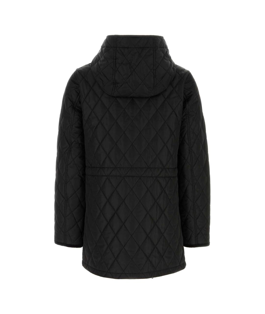 BURBERRY Черная полиамидовая парка, фото 2