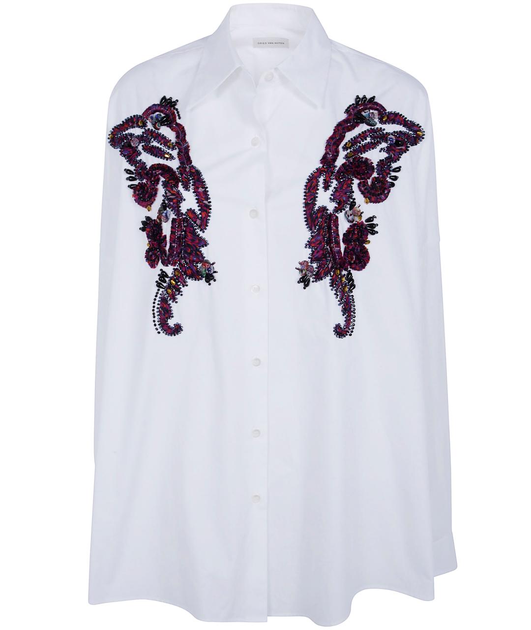 DRIES VAN NOTEN Белая хлопковая рубашка, фото 1